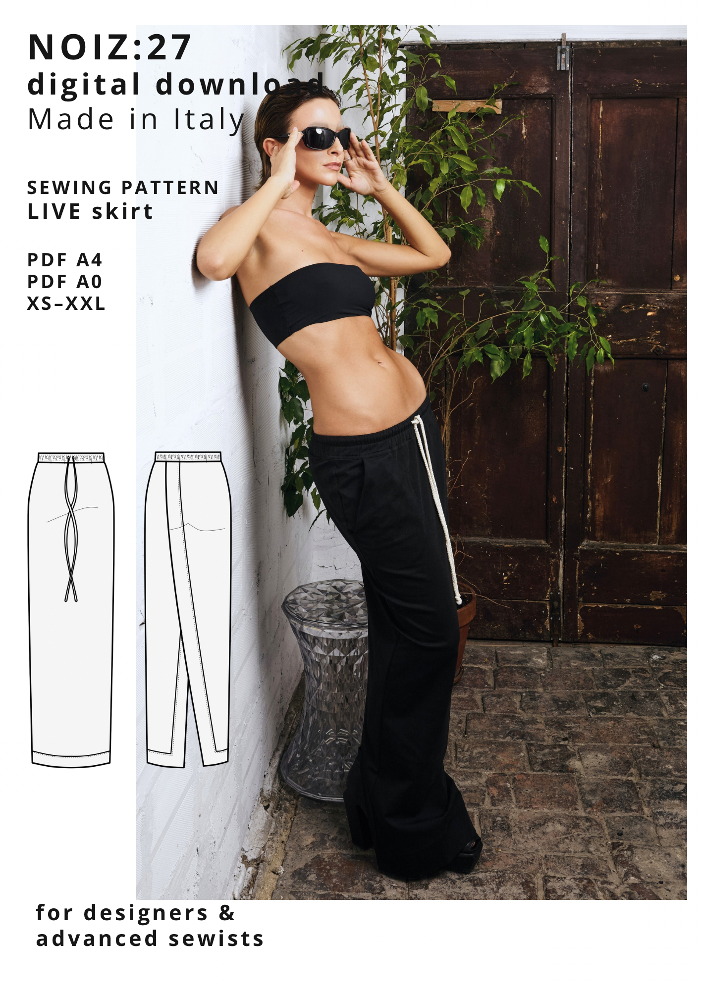 Live Skirt Sewing Pattern PDF